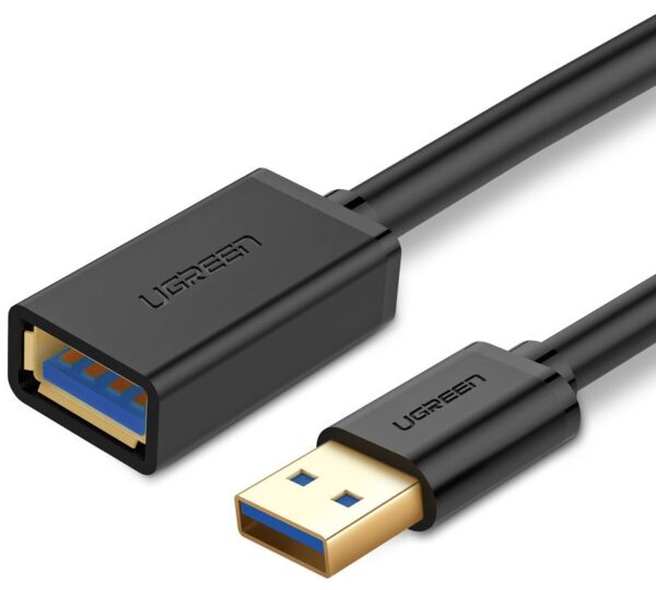 Kabel USB 3.0 przedłużający UGREEN 1.5m (czarny)