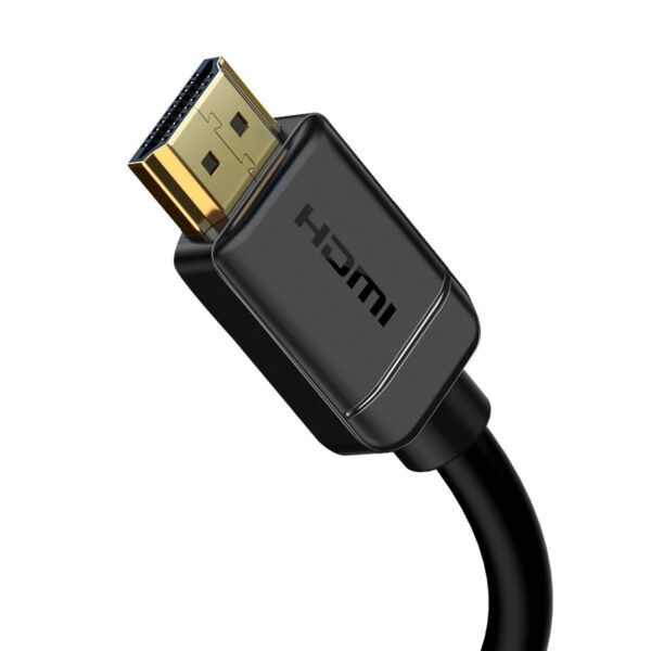 Kabel HDMI 2.0 Baseus, 4K 60Hz, 3D, HDR, 18Gbps, 1m (czarny) - obrazek 2