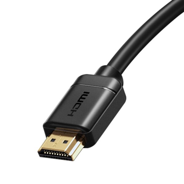 Kabel HDMI 2.0 Baseus, 4K 60Hz, 3D, HDR, 18Gbps, 1m (czarny) - obrazek 3