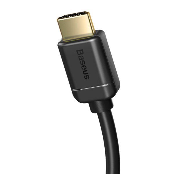 Kabel HDMI 2.0 Baseus, 4K 60Hz, 3D, HDR, 18Gbps, 1m (czarny) - obrazek 4