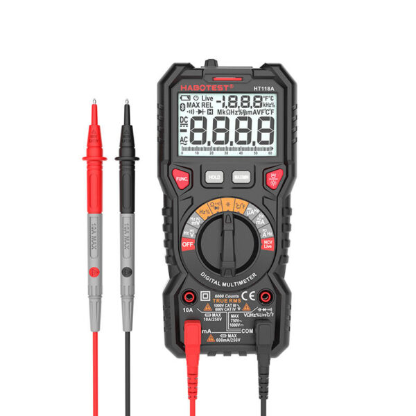 Multimetr cyfrowy z latarką Habotest HT118A, True RMS, NCV - obrazek 2