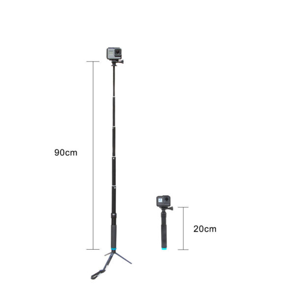 Selfie stick Telesin z plastikowym tripodem do kamer sportowych (GP-MNP-090-D) - obrazek 7