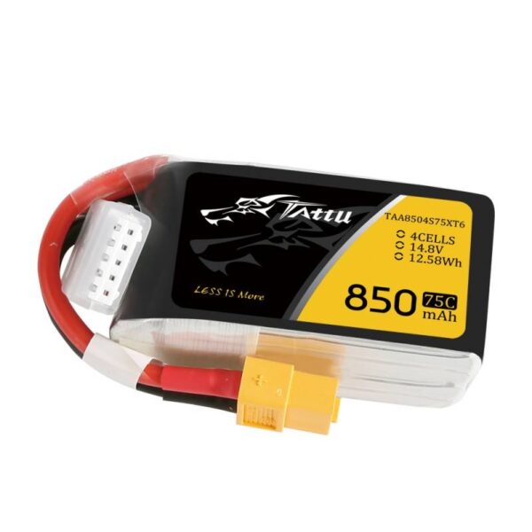 Akumulator Tattu 850mAh 14,8V 75C 4S1P XT60 - obrazek 2