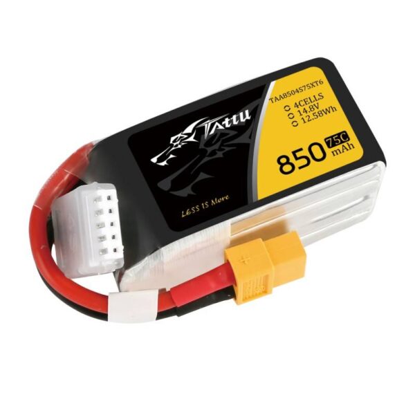 Akumulator Tattu 850mAh 14,8V 75C 4S1P XT60 - obrazek 3