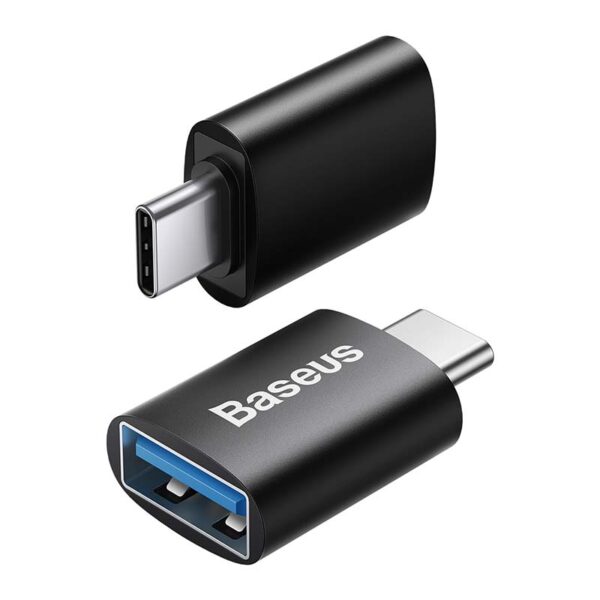 Adapter USB-C do USB-A Baseus Ingenuity, OTG (czarny) - obrazek 2