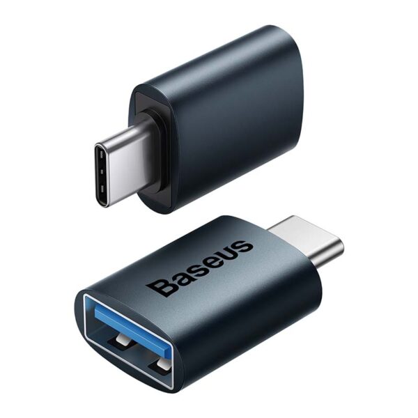 Adapter USB-C do USB-A Baseus Ingenuity, OTG (niebieski) - obrazek 3