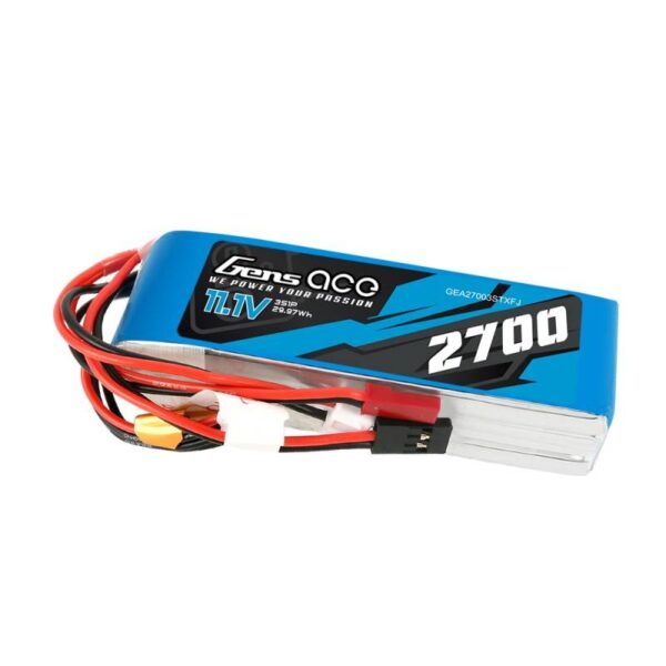 Akumulator Gens Ace 2700mAh 11,1V TX 3S1P Futaba/JST-XHR/JST-SYP - obrazek 2