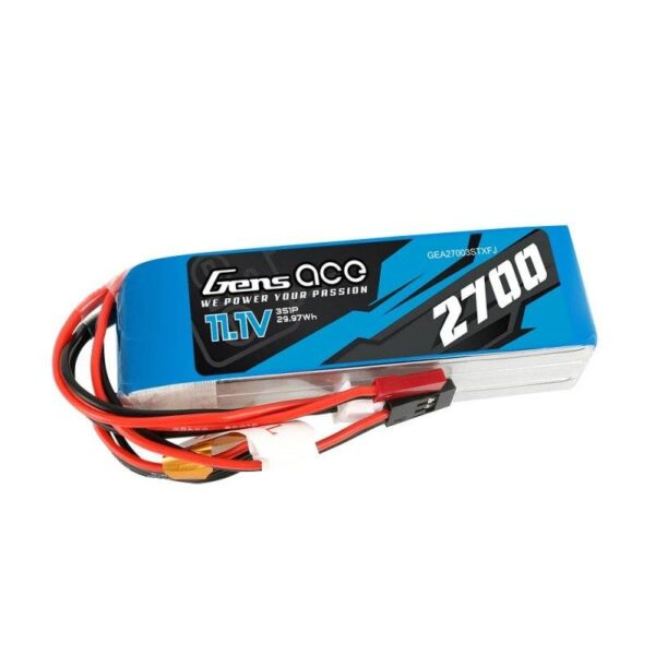 Akumulator Gens Ace 2700mAh 11,1V TX 3S1P Futaba/JST-XHR/JST-SYP - obrazek 3