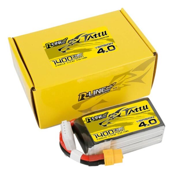 Akumulator Tattu R-Line 4.0 1400mAh 14.8V 130C 4S1P XT60 - obrazek 5