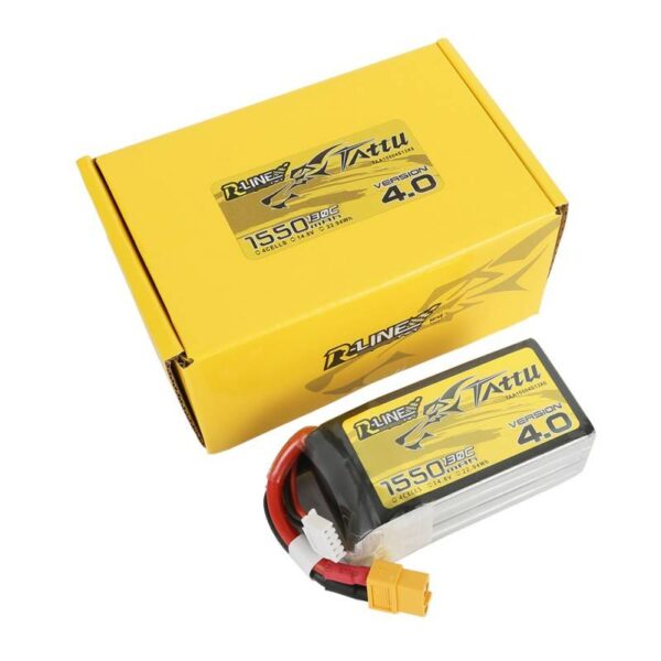 Akumulator Tattu R-Line Version 4.0 1550mAh 14,8V 130C 4S1P XT60 - obrazek 2