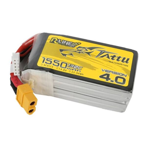 Akumulator Tattu R-Line Version 4.0 1550mAh 14,8V 130C 4S1P XT60 - obrazek 4