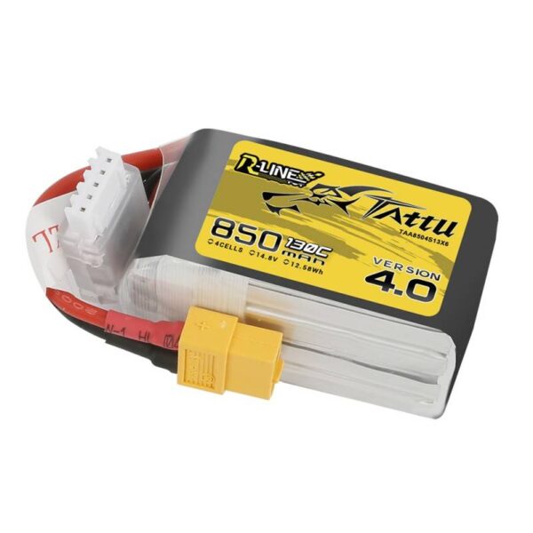 Akumulator Tattu R-Line 850mAh 14.8V 130C 4S1P XT60 - obrazek 2