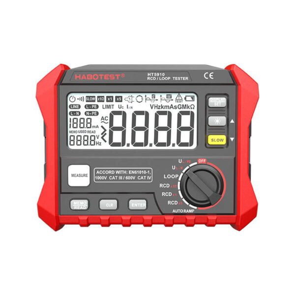 Tester wyłączników różnicowoprądowych / rezystancji Habotest HT5910