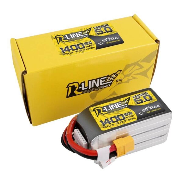 Akumulator Tattu R-Line 5.0 1400mAh 22.2V 150C 6S1P XT60 - obrazek 5