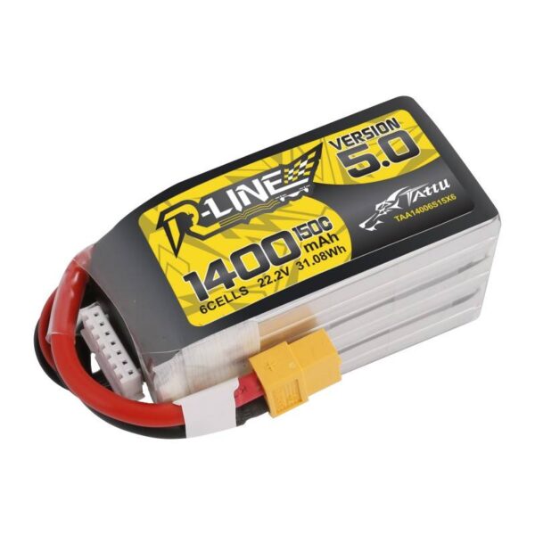 Akumulator Tattu R-Line 5.0 1400mAh 22.2V 150C 6S1P XT60 - obrazek 3