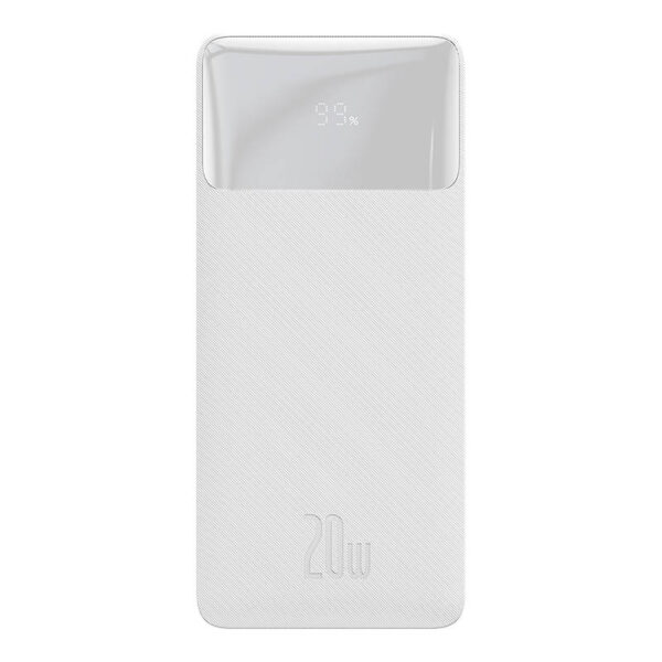 Powerbank Baseus Bipow 10000mAh, 2xUSB, USB-C, 20W (biały) - obrazek 6