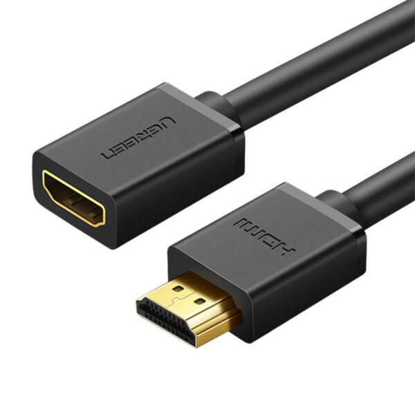 Kabel HDMI męski do HDMI żeński UGREEN, 3m (czarny) - obrazek 2