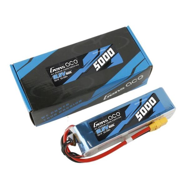 Akumulator LiPo Gens Ace Bashing 5000mAh 18.5V 60C 5S1P - XT90 - obrazek 5