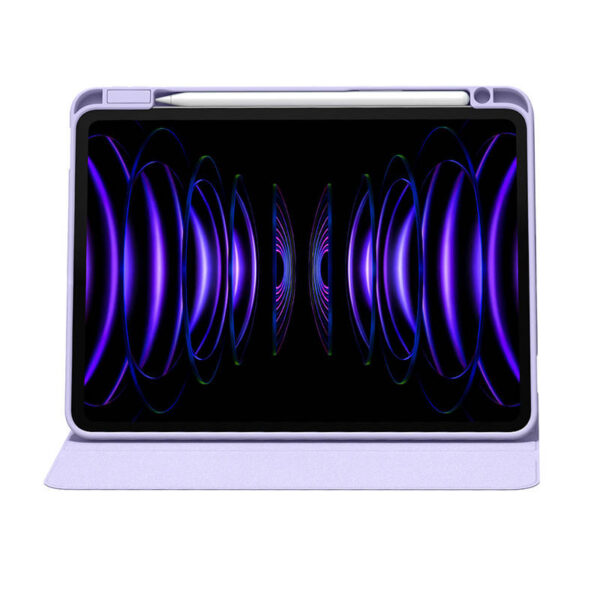 Magnetyczna Etui ochronne do Ipad Pro 11"/IPad Air4/Air5 10.9" Baseus Minimalist (fioletowy) - obrazek 4