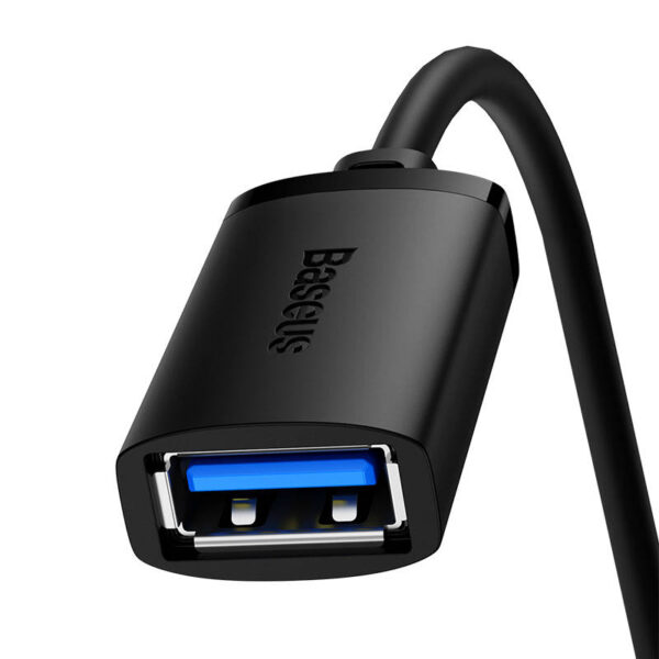 Przedłuzacz Baseus USB 3.0 męski do żeński, AirJoy series, 0.5m (czarny) - obrazek 6