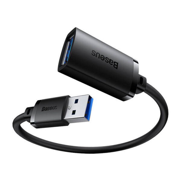 Przedłuzacz Baseus USB 3.0 męski do żeński, AirJoy series, 0.5m (czarny) - obrazek 3