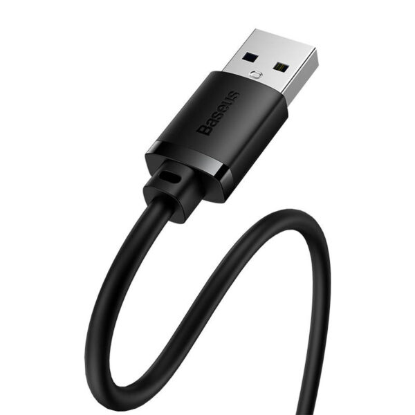 Przedłuzacz Baseus USB 2.0 męski do żeński, AirJoy series, 0.5m (czarny) - obrazek 5