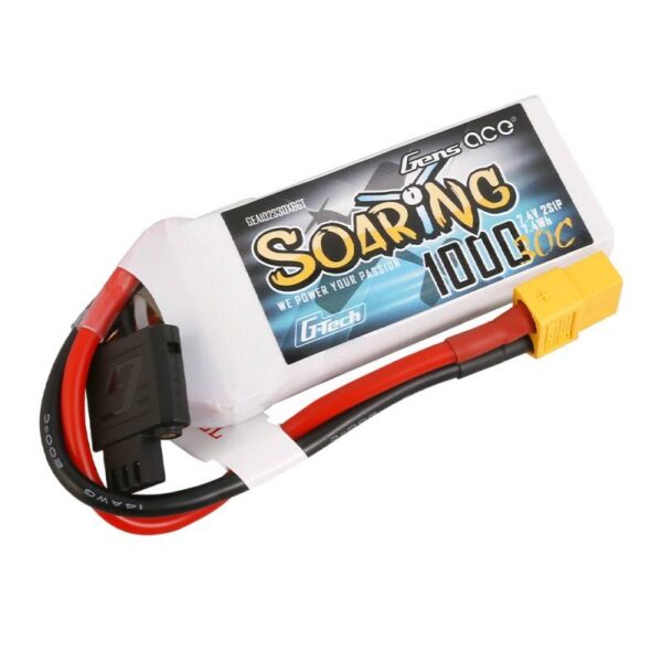 Akumulator Gens Ace G-Tech Soaring 1000mAh 7.4V 30C 2S1P XT60 - obrazek 2