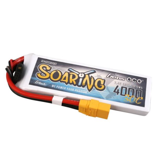 Akumulator Gens Ace G-Tech Soaring 4000mAh 7.4V 30C 2S1P XT90 - obrazek 3