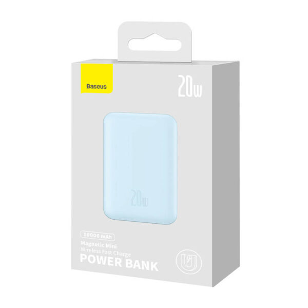 Powerbank magnetyczny Baseus Magnetic Mini 10000mAh 20W MagSafe (niebieski) - obrazek 10