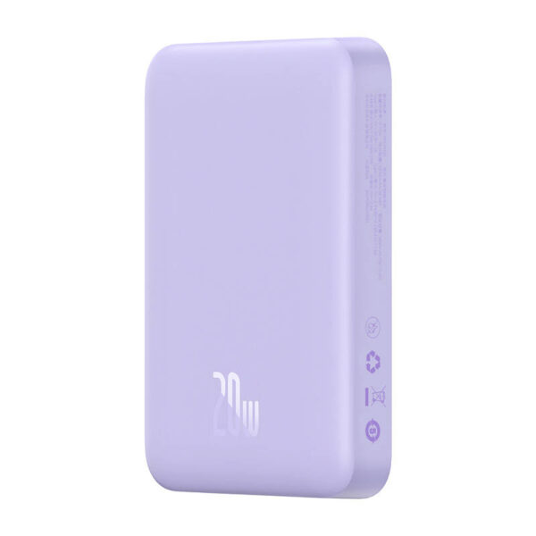 Powerbank magnetyczny Baseus Magnetic Mini 10000mAh 20W MagSafe (fioletowy) - obrazek 4