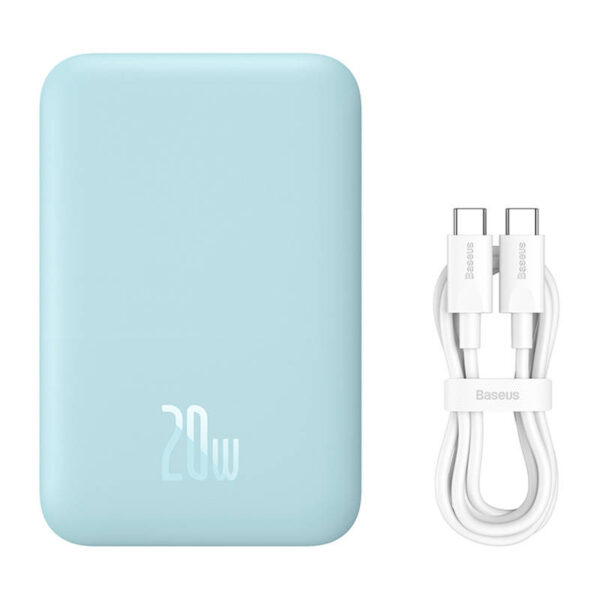 Powerbank magnetyczny Baseus Magnetic Mini 6000mAh 20W MagSafe (niebieski) - obrazek 10