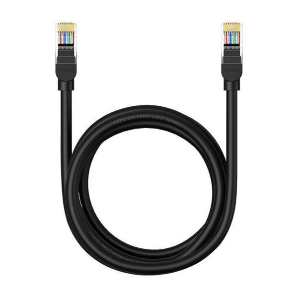 Kabel sieciowy Baseus Ethernet CAT5, 2m (czarny) - obrazek 3