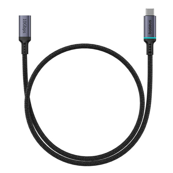 Przedłużenie kabla USB-C Baseus męski do żeński High Definition 10Gbps, 0,5m (czarny) - obrazek 2