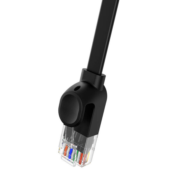 Płaski kabel sieciowy Baseus Ethernet RJ45, Cat.6, 12m (czarny) - obrazek 6