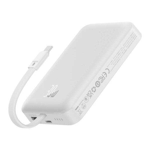 Powerbank magnetyczny Baseus Magnetic Mini 10000mAh 30W MagSafe (biały) - obrazek 4