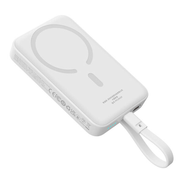 Powerbank magnetyczny Baseus Magnetic Mini 10000mAh 30W MagSafe (biały) - obrazek 6