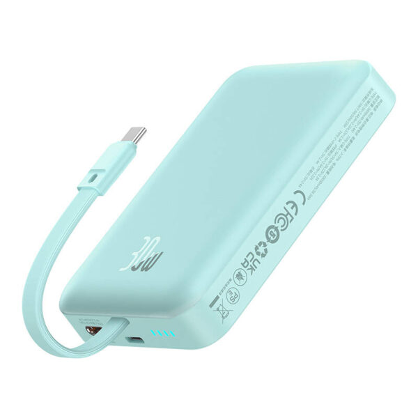 Powerbank magnetyczny Baseus Magnetic Mini 10000mAh 30W MagSafe (niebieski) - obrazek 5