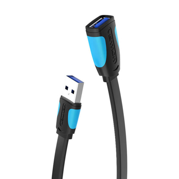 Płaski przedłużacz USB3.0 Vention VAS-A13-B300 3m czarny