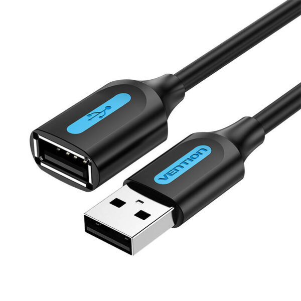 Przedłużacz USB 2.0 męsko-żeński Vention CBIBI 3m czarny PVC