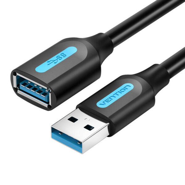 Przedłużacz USB 3.0 męsko-żeński Vention CBHBH 2m czarny PVC