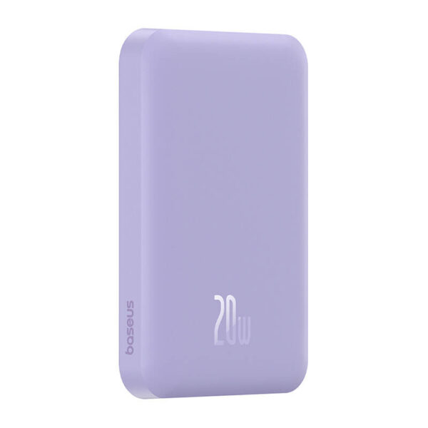 Magnetyczny mini powerbank Baseus 5000mAh 20W (fioletowy) - obrazek 3