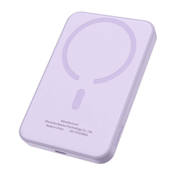 Magnetyczny mini powerbank Baseus 5000mAh 20W (fioletowy) - obrazek 6