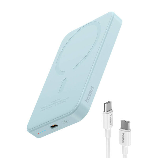 Magnetyczny mini powerbank Baseus 5000mAh 20W (niebieski) - obrazek 7