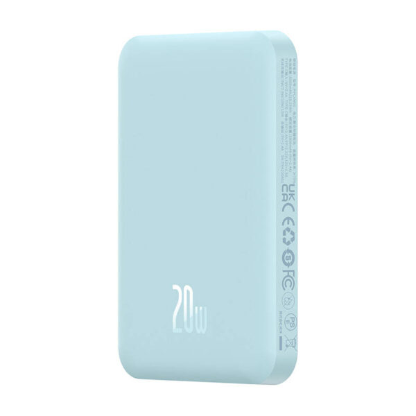 Magnetyczny mini powerbank Baseus 5000mAh 20W (niebieski) - obrazek 3