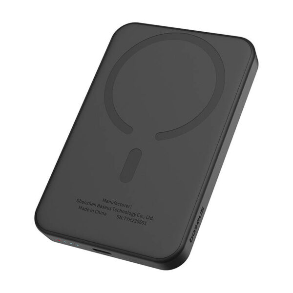 Magnetyczny mini powerbank Baseus 5000mAh 20W (czarny) - obrazek 5