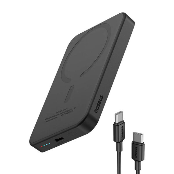 Magnetyczny mini powerbank Baseus 5000mAh 20W (czarny) - obrazek 7