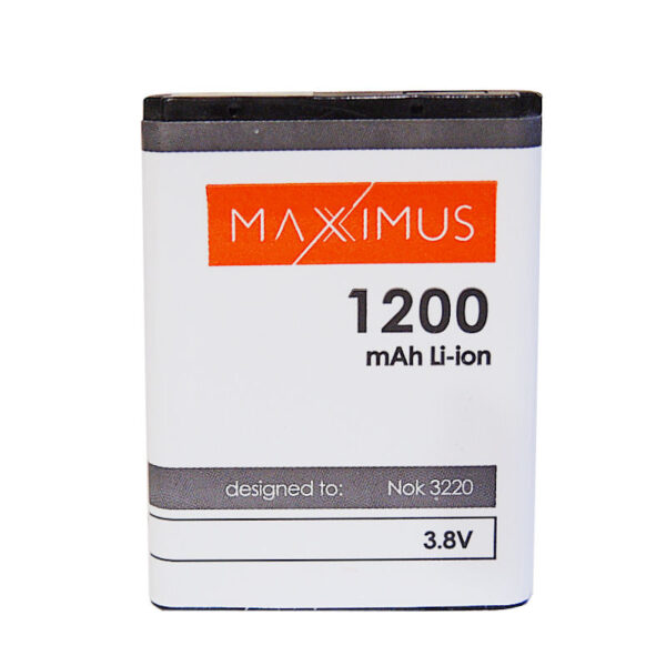 BATERIA MAXXIMUS DO NOKIA 3220 1200 mAh Li-Ion BL-5B