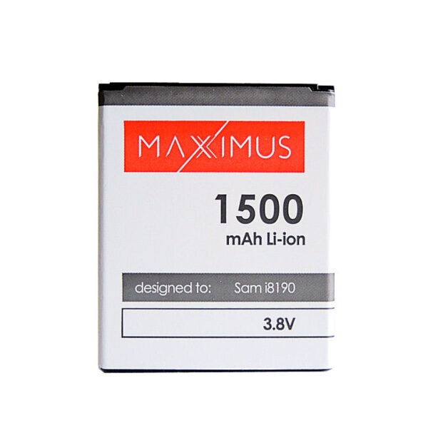 BATERIA MAXXIMUS DO SAMSUNG i8190 1500mAh Li-ion EB-F1M7FLU