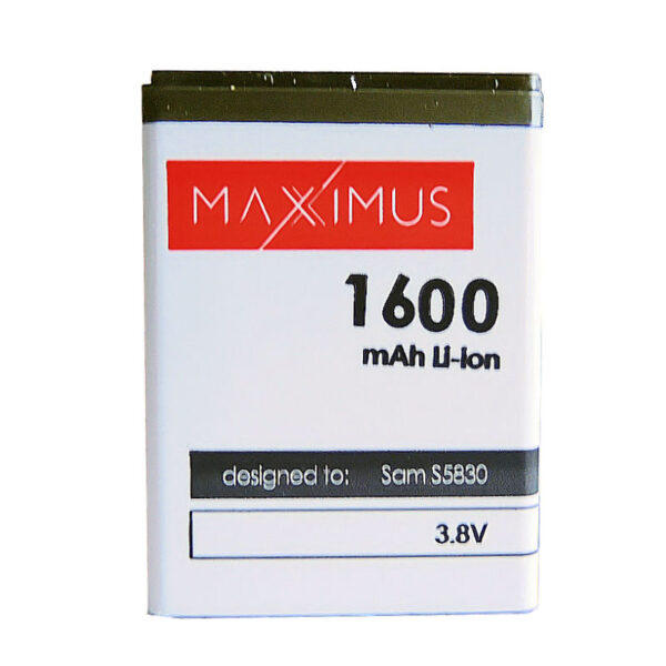 BATERIA MAXXIMUS DO SAMSUNG s5830 ACE 1600 mAh EB494358VU