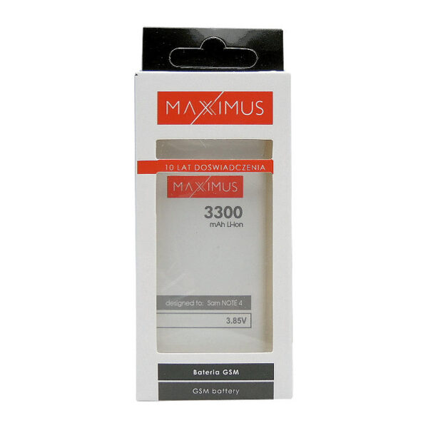 BATERIA MAXXIMUS DO SAMSUNG NOTE 4 3300mAh EB-BN910BBEGWW - obrazek 3